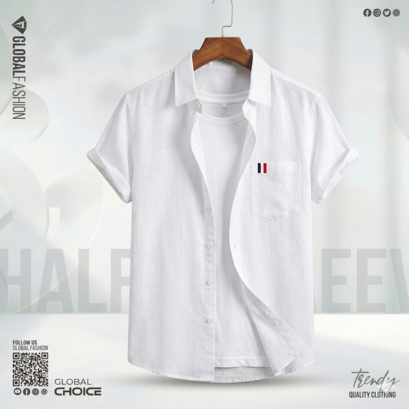 Remi Cotton Shirt, NHS-01 (Off White)